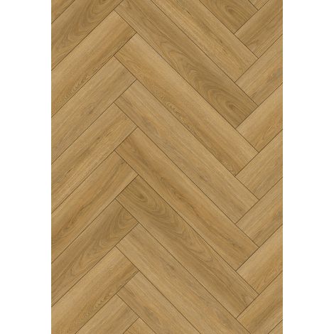 Échantillon de revêtement de sol vinyle Chattanooga chêne 635 x 127 mm SPC 6,5 mm, sous-couche 1,5 mm, 4 V-Fuge, Chêne - F1178-S (1/2)