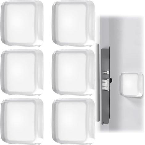 Butée de Porte Murale Transparent Butoir de Porte 6 Pièces Silicone Tampon Porte Adhésives Réutilisable 42mm Arrêts De Portes pour Portes De Placard (1/4)