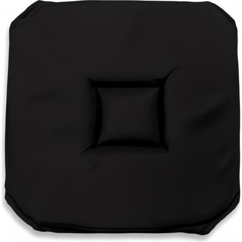 Dessus de chaise gobelin 40x40X3 cm ALIX noir, par Soleil d'ocre