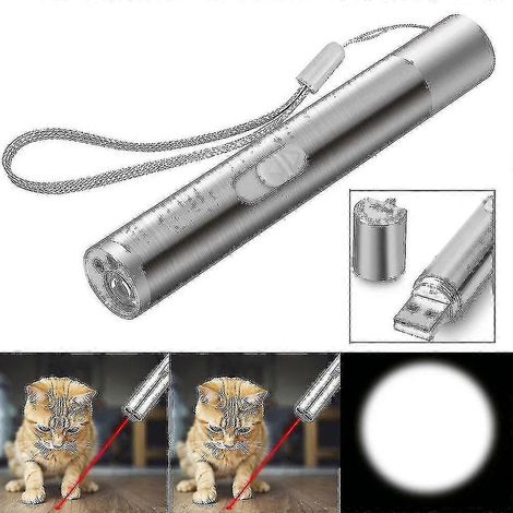 Lampe détecteur de devises multifonction rechargeable par USB, jouet pointeur laser pour chat (1/3)