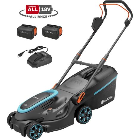GARDENA Tagliaerba a batteria 18V PowerMax, superfici fino a 350 m2, larghezza taglio 37 cm, batteria inclusa POWER FOR ALL (14638-20) (1/5)