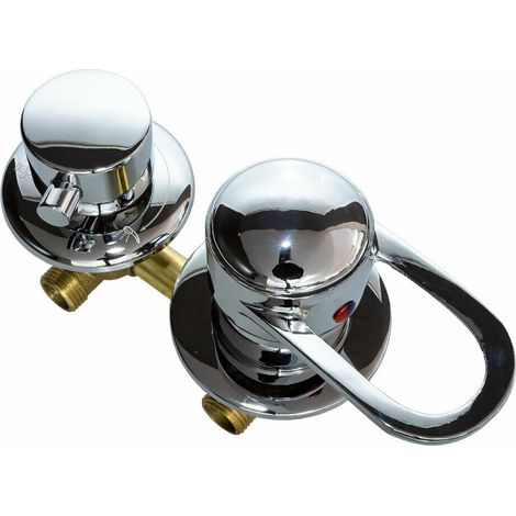 Ersatz-Armatur Einhebelmischer 3 fach Umschalter Dusche D10-DF 9cm (1/5)