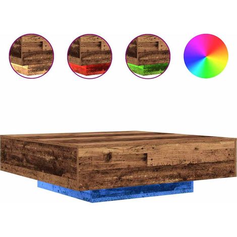 Maison Exclusive - Couchtisch Altholz 100 x 100 x 31 cm Holzwerks