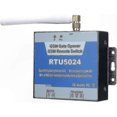GSM-Relais-Schalter für Torzugangskontrolle, mobile Fernbedienung 850/900/1800/1900 MHz, Fernaktivierung per Anruf, kompatibel mit Torantrieben (1/5)