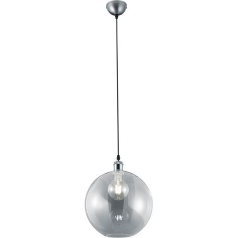 Lampada a Sospensione da Interno a LED in Metallo Nickel Opaco