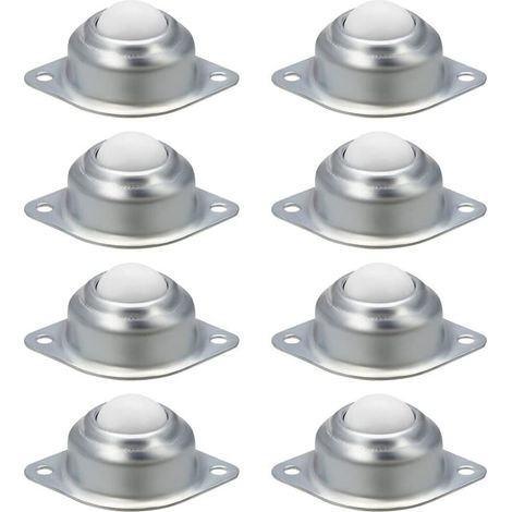 CSPARKV Lot de 8 roulettes à billes en nylon pour meuble ou armoire,Roulettes de Meubles,Transfert Rouleaux à Billes en Nylon et en Acier Inoxydable pour Meubles Fauteuils Roulants Unités Roulettes (1/5)
