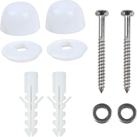 Couvercle décoratif de boulon d'ancrage de toilette à vis fixe au sol de toilette paquet de vis en acier inoxydable 304 (1/4)