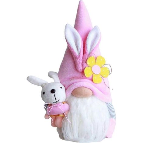 Nouvelle petite poupée décorative de Pâques sans visage, poupée lapin de Pâques (1/5)