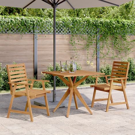 Set da Pranzo per Giardino 3 pz in Legno Massello di Acacia vidaXL (1/5)
