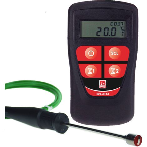 Thermomètre numérique RS PRO CLEGK1, One voies de mesure pour Immersion, Surface ( Prix pour 1 )