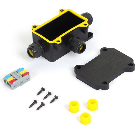 Boîte De Jonction 3 Voies Fast Ip68, Courant 24 A, Tension 450 V, Pour Câbles De 0,5 À 4 Mm², Avec Bornes À Insertion, 107,4 X 67 X 34 Mm (1/2)