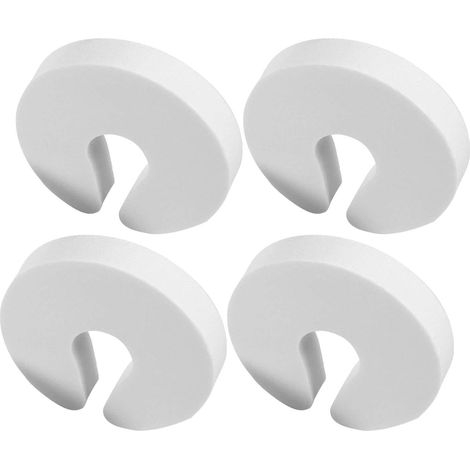 Butée De Porte Anti-pincement - 4 Pièces, EVA, Isolation Phonique, Amortissement, Absorption Des Chocs - Amortisseur Stop-Porte Mousse Enfant, Convient aux Portes De Chambre, D'armoire et De Tiroir (1/5)