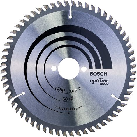 Bosch PRO Wood Circular Saw Blade 190 x 2.6 x 30 mm T60 2608641188