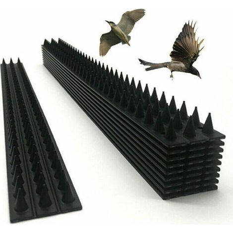 Pointes Anti-Oiseaux - 500 x 45 x 17 mm - Pour Clôtures Murs Portails Tuyaux - Lot de 10 (1/5)