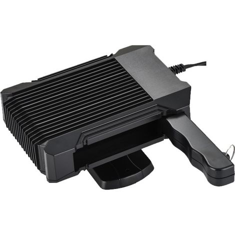 Chauffage de voiture portable 12 V 150 W avec poignée, chauffage et ventilateur 2 en 1, désembuage de voiture d'hiver, souffleur d'air, support rotatif