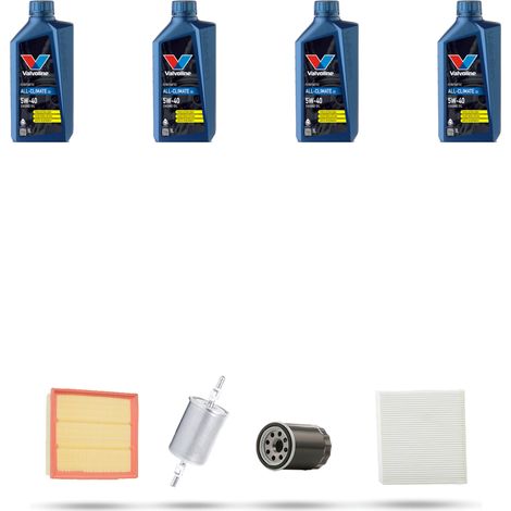 Kit tagliando 4 FILTRI e 4L OLIO compatibile con Audi A6 (C5) 1.8 20V Turbo quattro 132kw dal 1997 (1/5)