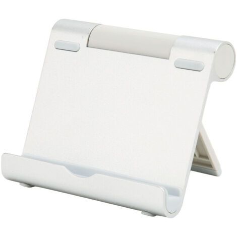 Support de téléphone rotatif à 180 degrés, pliable, portable, en alliage d'aluminium et silicone, supportant jusqu'à 5 kg, pour tablette, idéal pour le bureau.