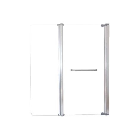 ONDEE ZEN - Pare-baignoire PONGO - Paroi 120x140x0,4cm - Verre trempé - Finition chromé (1/4)