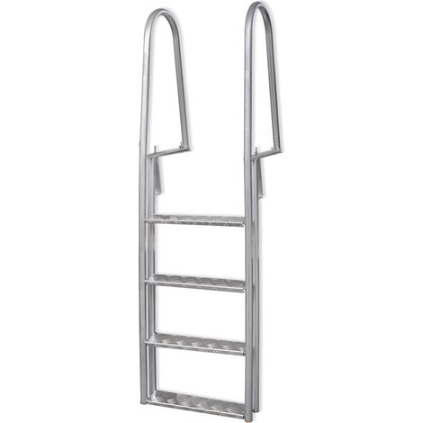 Échelle de piscine/quai à 4 marches Aluminium 167 cm