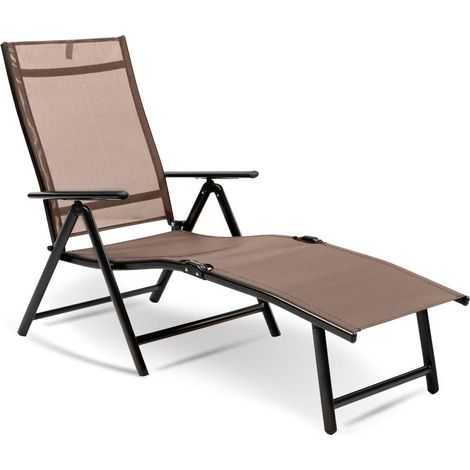 MaxxGarden Tumbona plegable – Tumbona plegable – Silla de camping – 150 x 64 x 85 cm (Taupe) (1/5)