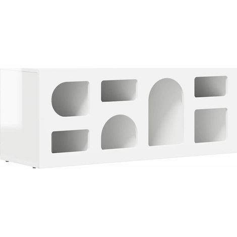 Maison Exclusive - TV-Schränk Hochglanz Weiß 100 x 35 x 40 cm Hol