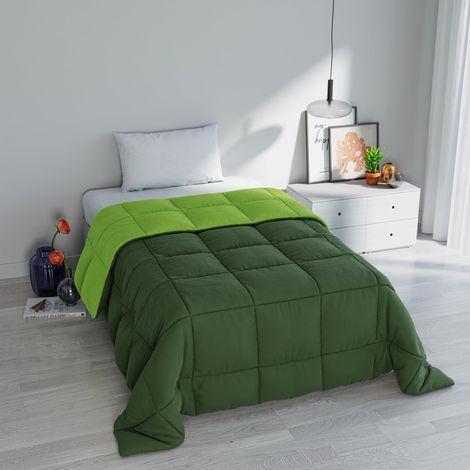 Couette d'hiver Elegant Deux Tons, Vert foncé/Vert Pomme, 220x260 cm (1/5)