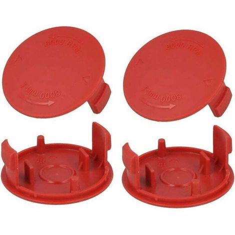 Lot de 4 couvre-bobines de fil pour débroussailleuse Bosch AFS 23-37 (1/5)