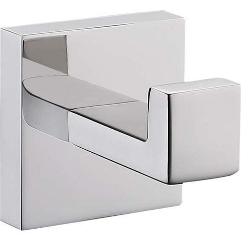 Crochet porte-serviettes, crochet de manteau en acier inoxydable, porte-serviettes, crochet mural de salle de bain de style industriel moderne(miroir clair) (1/5)