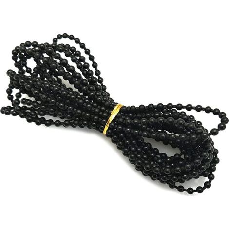 Chaîne de perles pour store, accessoires pour store vertical, pièces de rechange pour chaîne de perles pour store enrouleur (noir) (1/5)