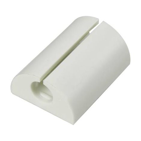 TRU COMPONENTS Clip de câble 1226944 Plage de Ø du faisceau 18 mm (max) pour montage en angle blanc 1 pc(s) S453941 (1/2)