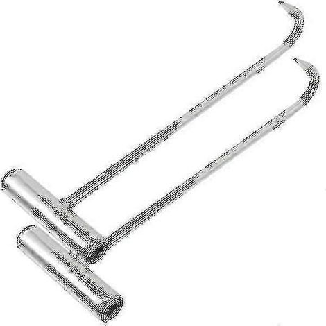 Lot de 2 crochets pour plaques d'égout, outils de levage pour plaques d'égout, crochets de traction, lève-grilles d'égout - Snngv (1/3)