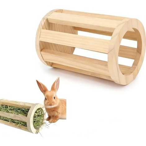 Râteau de foin - Râteau de foin pour rongeurs - Râteau de foin en bois - Râteau de foin pour lapins - Râteau de foin pour,7 5, 20 (1/5)