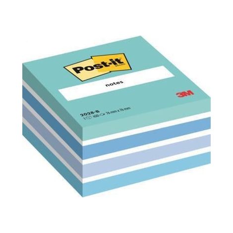 Post-it cubo de notas multicolor 5x90 hojas 76x76 tonos azul pastel
