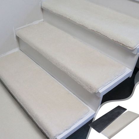 Tapis d'escalier Auto-adhésif - Non Glissant - En Polyester - Pour Sol Dur - 66 x 24 cm - Gris Foncé - 1 Pièce (1/5)