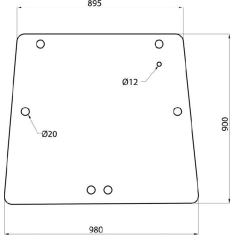 Lunette arrière UNIVERSEL D6918A
