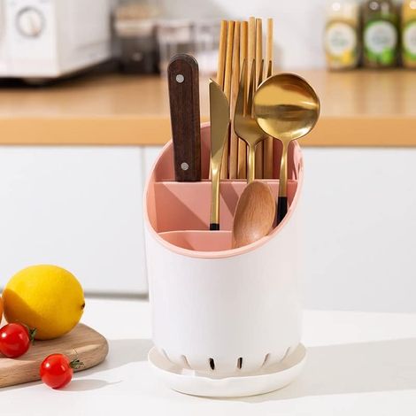 Panier égouttoir pour couverts et ustensiles de cuisine, solution de rangement pour tiroir de cuisine (1/5)
