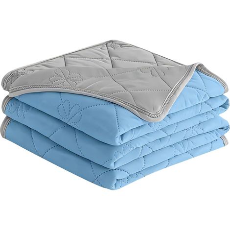 Plaid Rafraîchissant Couverture Froide Réversible Contre Les Sueurs Couette Rafraîchissante Repos D'Été Canapé, Lit, , Intérieur, Maison, Chambre, (1/5)