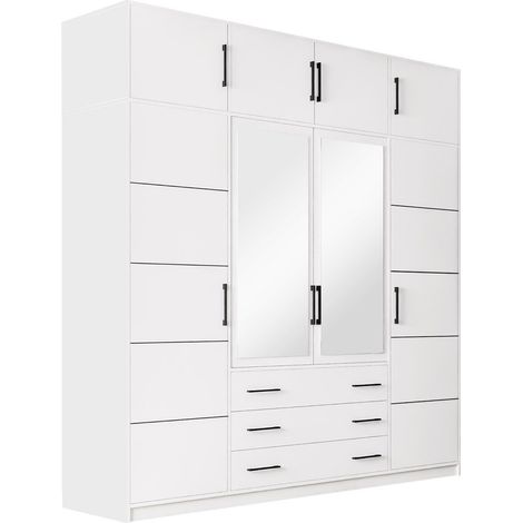 Armario Dortivu 151, Si, 245x240x58cm, Puertas de armario: Con bisagras, Número de estantes: 0 (1/5)
