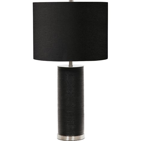 Elstead Ripple - Lampe de table à 1 lumière - Noir, E27 (1/2)