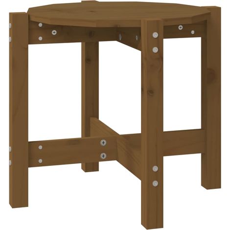 Maison Exclusive - Couchtisch Honigbraun Ø 52,5x45 cm Massivholz