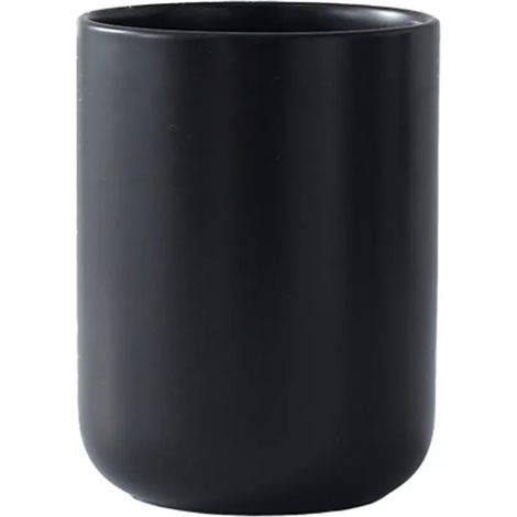 Soporte para utensilios de cocina, soporte para utensilios de cocción para encimera de cocina, recipiente de utensilios de cerámica crema blanco, negro, mediano (1/5)