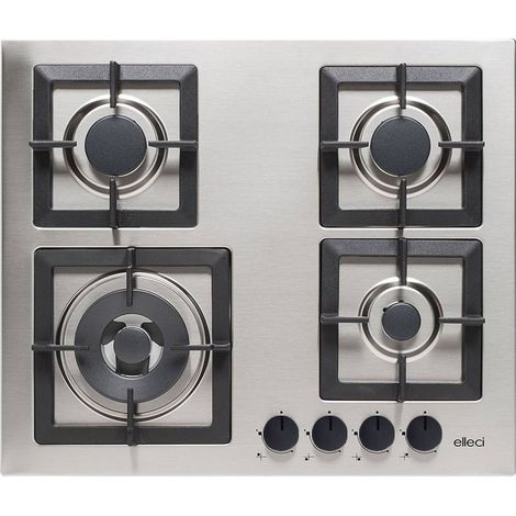 Piani cottura da incasso elleci Plano 60 TCL 4 fuochi Inox Inox PIAP601INWS (1/2)