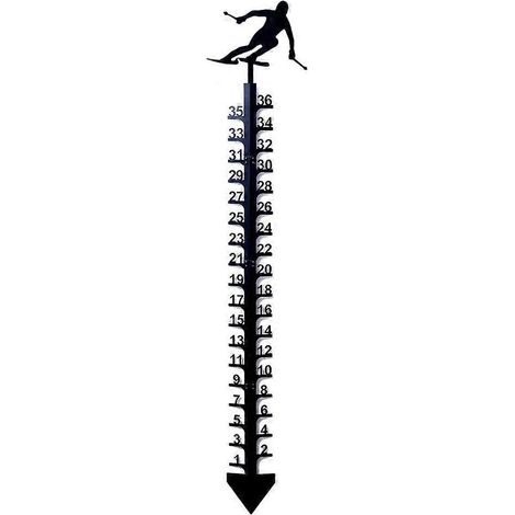 Schneemesslineal aus Schmiedeeisen, Skizubehör für präzise Messgeräte.