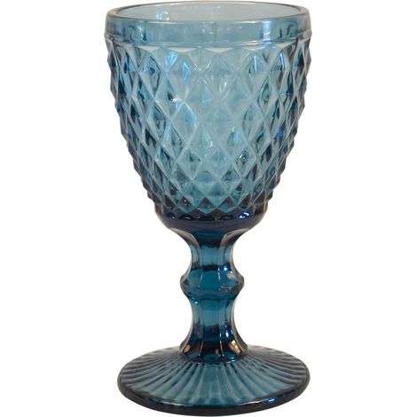 Diamond Bleu - 6 verres à pied 20 cl (1/4)