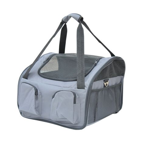 Portable Pet Carrier Bag for Cats and Dogs,Foldable Travel Cage with Mesh Design,Ideal for Car Seats and Trips (1/5)