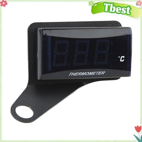 Tbest Jauge de température d'eau (Rétroéclairage Vert)Compteur De Température 'eau De Moto Jauge auto capteur Rétroéclairage rouge (1/5)