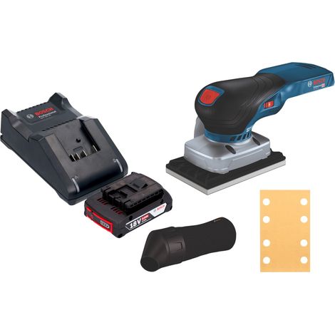 Levigatrice oscillante a batteria Bosch GSS 18V-13 Professional 18 V 100 x 110 mm + 1 batteria da 2,0 Ah + caricabatterie (1/5)