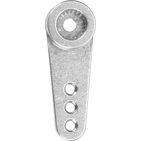 Bras de servo 21T, petit et portable, usiné CNC en alliage d'aluminium, bras de direction pour servos MD922 et MD933, couleur argent. (1/5)