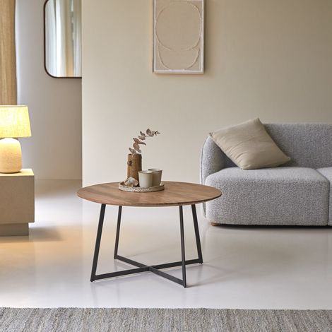 Table basse en bois d'acacia 80 Temis (1/5)