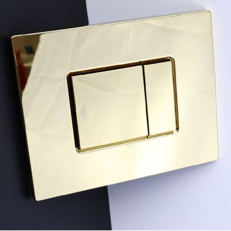 Grohe Spültisch-Betätigungsplatte, Wassertank, glänzendes Gold